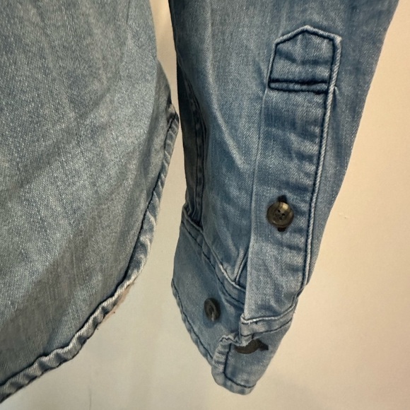 Adriano Goldschmied  Western Denim Jean Button Front Shirt Collared Womens SZ S - Picture 7 of 7